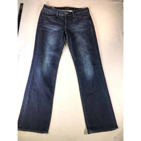 Lucky Brand Easy Rider Bootcut Jeans Womens Dark Wash Stretch Denim orta - Picture 2 of 8